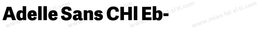 Adelle Sans CHl Eb字体转换